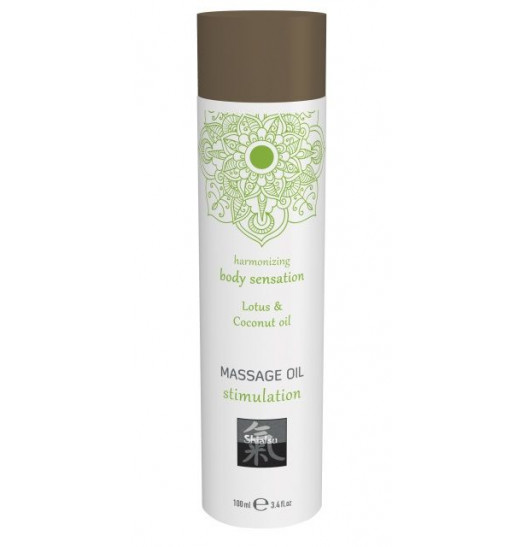 Массажное масло с ароматом лотоса с добавлением кокосового масла - 100 мл.