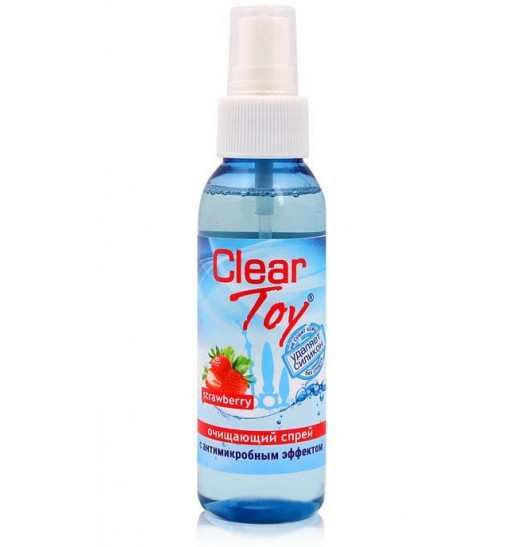 Очищающий спрей для игрушек CLEAR TOY Strawberry - 100 мл.