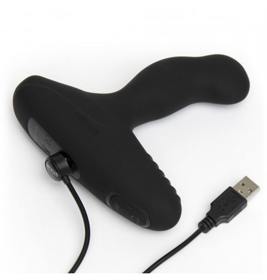 Чёрный массажер простаты NEXUS REVO INTENSE 2.0 с вращающейся головкой Чёрный массажер простаты NEXUS REVO INTENSE 2.0 с вращающейся головкой