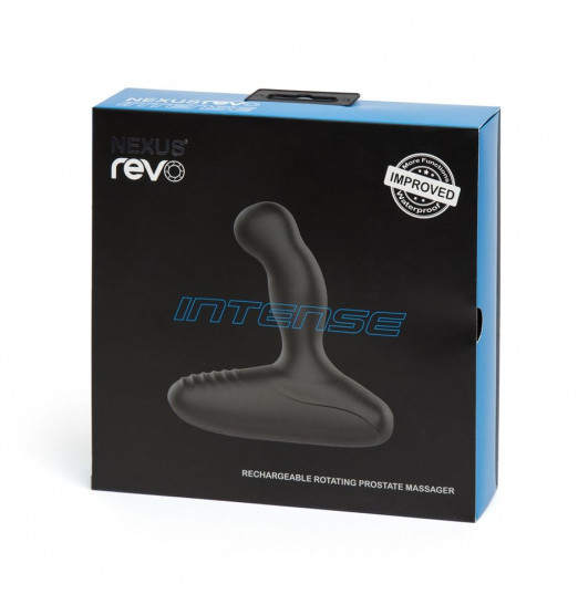 Чёрный массажер простаты NEXUS REVO INTENSE 2.0 с вращающейся головкой Чёрный массажер простаты NEXUS REVO INTENSE 2.0 с вращающейся головкой