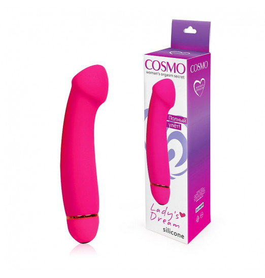 Розовый изогнутый вибромассажер с 20 режимами вибрации - 15 см. Розовый изогнутый вибромассажер с 20 режимами вибрации - 15 см.