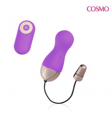 Фиолетовое виброяйцо с 10 режимами вибрации и пультом ДУ