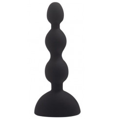 Черный анальный вибростимулятор Anal Beads S - 14,5 см.