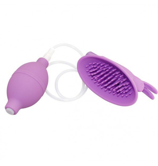 Фиолетовая вакуумная помпа для клитора Naughty Rabbit