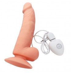 Телесный вибратор SEDUCER 20 Function Spirited Dick - 19 см.