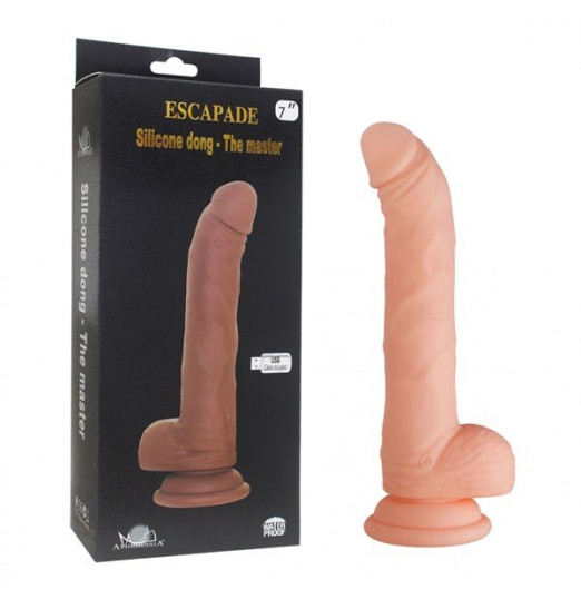 Телесный вибратор The master - 22 см.