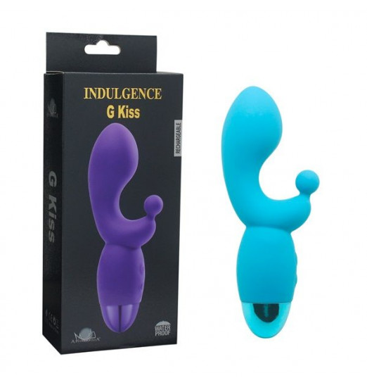 Голубой вибратор INDULGENCE Rechargeable G Kiss - 16,5 см. Голубой вибратор INDULGENCE Rechargeable G Kiss - 16,5 см.