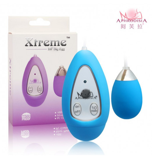 Голубое виброяичко Xtreme 10F Egg
