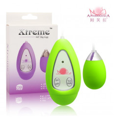 Лаймовое виброяичко Xtreme 10F Egg
