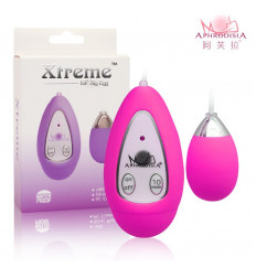 Розовое виброяичко Xtreme 10F Egg