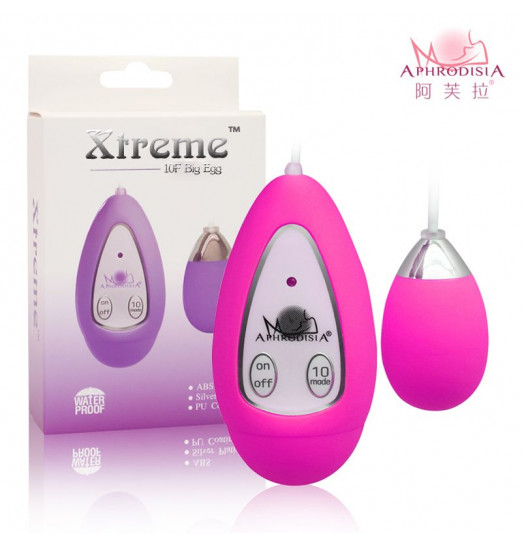 Розовое виброяичко Xtreme 10F Egg