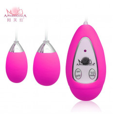 Розовые виброяйца Xtreme 10F Dual Eggs