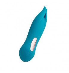 Голубой клиторальный вибростимулятор LITTLE SECRET - 16,5 см.