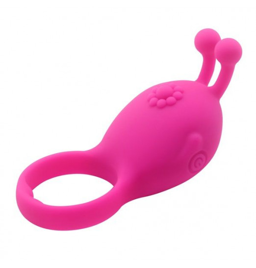 Розовое виброкольцо на пенис Rascal