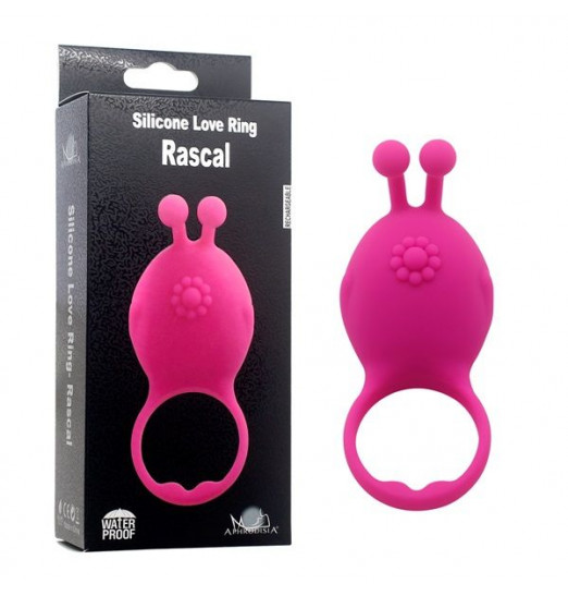 Розовое виброкольцо на пенис Rascal