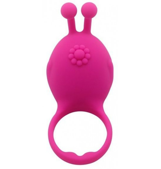 Розовое виброкольцо на пенис Rascal