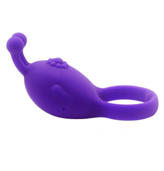 Фиолетовое виброкольцо на пенис Rascal
