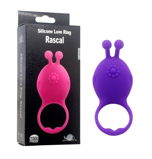 Фиолетовое виброкольцо на пенис Rascal