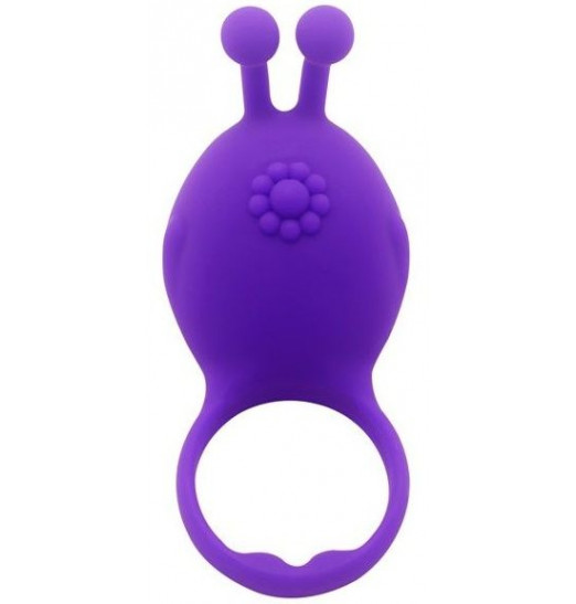 Фиолетовое виброкольцо на пенис Rascal