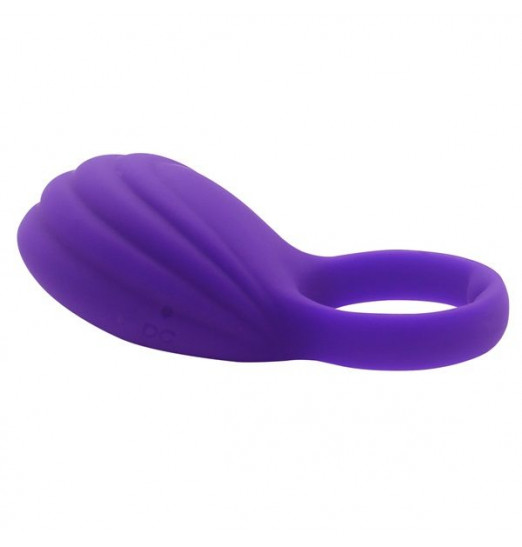 Фиолетовое виброкольцо на пенис Ripple