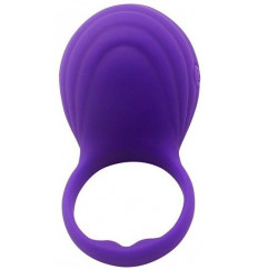 Фиолетовое виброкольцо на пенис Ripple