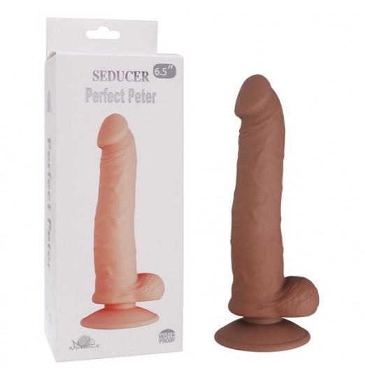 Коричневый фаллоимитатор SEDUCER Perfect Peter - 20 см. Коричневый фаллоимитатор SEDUCER Perfect Peter - 20 см.