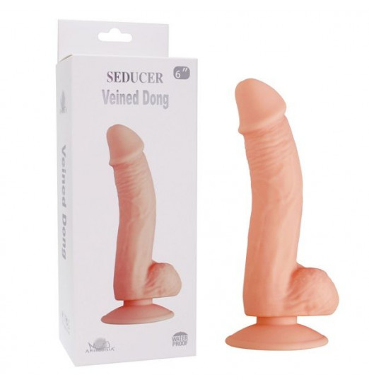 Телесный фаллоимитатор SEDUCER Veined Dong - 19 см. Телесный фаллоимитатор SEDUCER Veined Dong - 19 см.