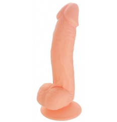 Телесный фаллоимитатор SEDUCER Veined Dong - 19 см.