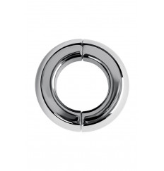 Серебристый утяжелитель на мошонку на магнитах