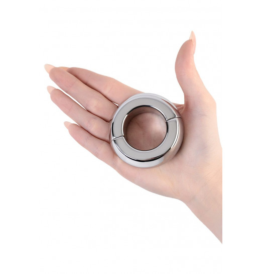 Серебристый утяжелитель на мошонку на магнитах Серебристый утяжелитель на мошонку на магнитах