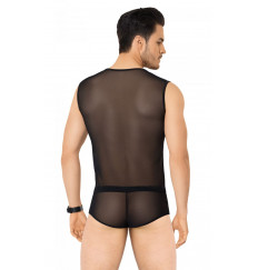 Соблазнительный костюм с wet-look вставками