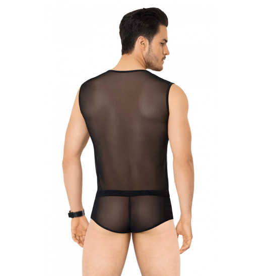 Соблазнительный костюм с wet-look вставками