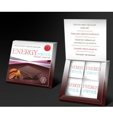 Темный шоколад ENERGYsweet - 40 гр.