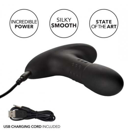 Черный массажер простаты Eclipse Beaded Probe - 12,75 см.