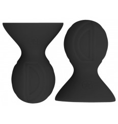 Черные накладки-присоски на соски Nipple suckers