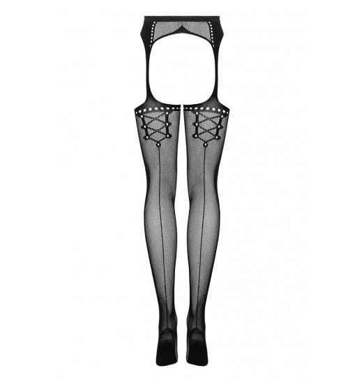 Эффектные женские чулочки в сеточку на поясе Эффектные женские чулочки в сеточку на поясе