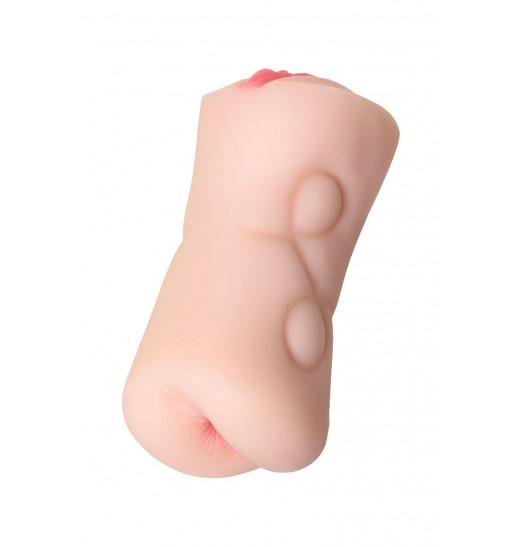 Телесный двусторонний мастурбатор Rich Fruit - вагина и анус Телесный двусторонний мастурбатор Rich Fruit - вагина и анус