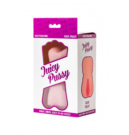 Телесный двусторонний мастурбатор Rich Fruit - вагина и анус Телесный двусторонний мастурбатор Rich Fruit - вагина и анус