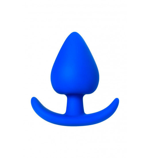 Синяя коническая пробочка из силикона - 11,5 см.