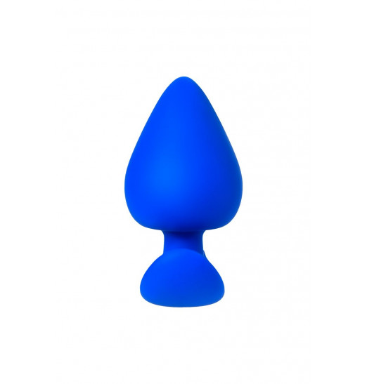 Синяя коническая пробочка из силикона - 11,5 см.