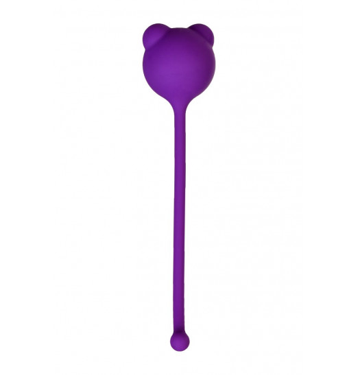 Фиолетовый силиконовый вагинальный шарик A-Toys с ушками Фиолетовый силиконовый вагинальный шарик A-Toys с ушками