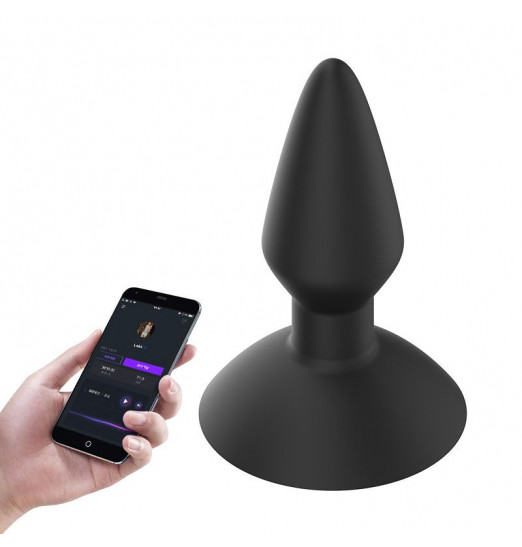 Чёрная вибровтулка Equinox с присоской