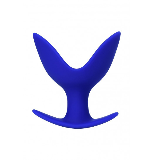 Синяя силиконовая расширяющая анальная втулка Bloom - 9,5 см. Синяя силиконовая расширяющая анальная втулка Bloom - 9,5 см.