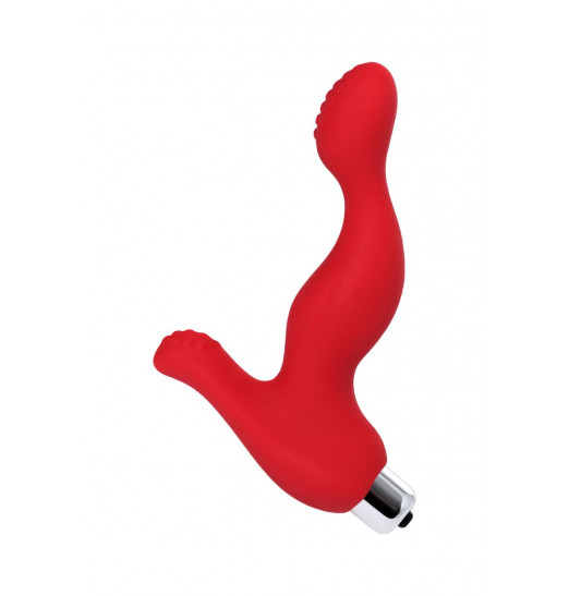 Красный силиконовый вибростимулятор простаты Proman - 12,5 см. Красный силиконовый вибростимулятор простаты Proman - 12,5 см.