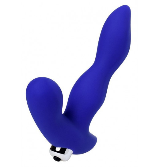 Синий силиконовый вибростимулятор простаты Stroman - 14,5 см. Синий силиконовый вибростимулятор простаты Stroman - 14,5 см.