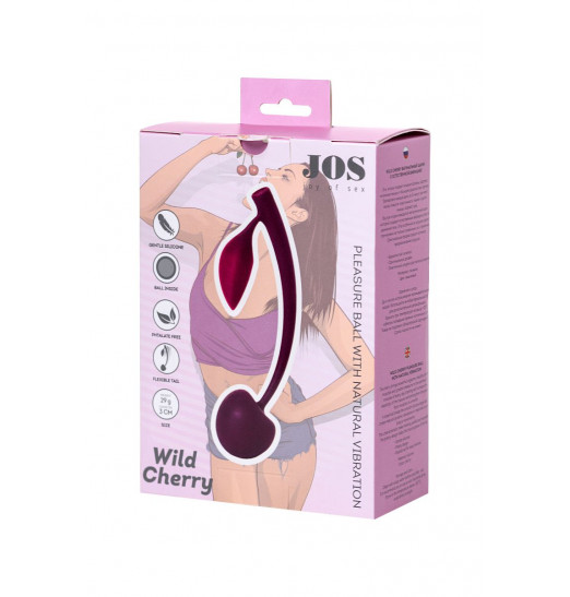 Бордовая вагинальная вишенка WILD CHERRY - 13 см.