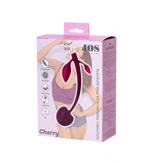 Бордовая вагинальная вишенка WILD CHERRY - 14,5 см.