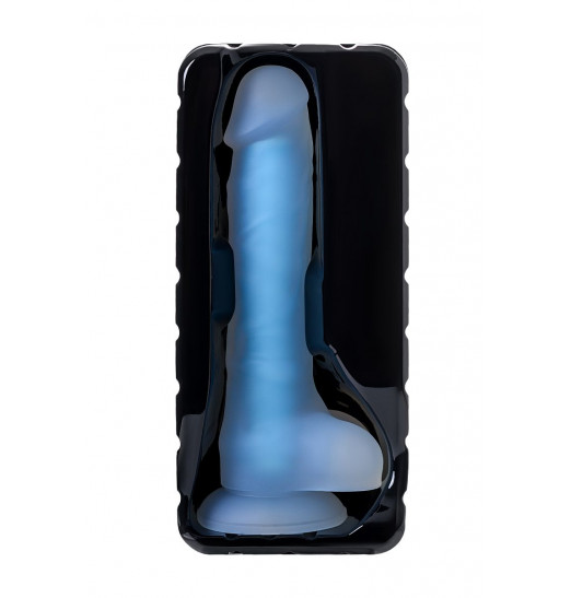 Прозрачно-синий фаллоимитатор, светящийся в темноте, Bruce Glow - 22 см. Прозрачно-синий фаллоимитатор, светящийся в темноте, Bruce Glow - 22 см.