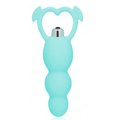 Мятный анальный вибромассажер с 7 режимами вибрации - 12 см.