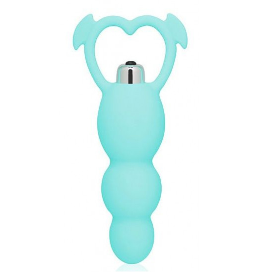 Мятный анальный вибромассажер с 7 режимами вибрации - 12 см.